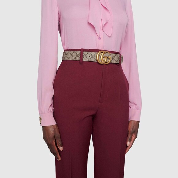 Authentic GG Marmont Reversible Belt Size: 95 main image 6